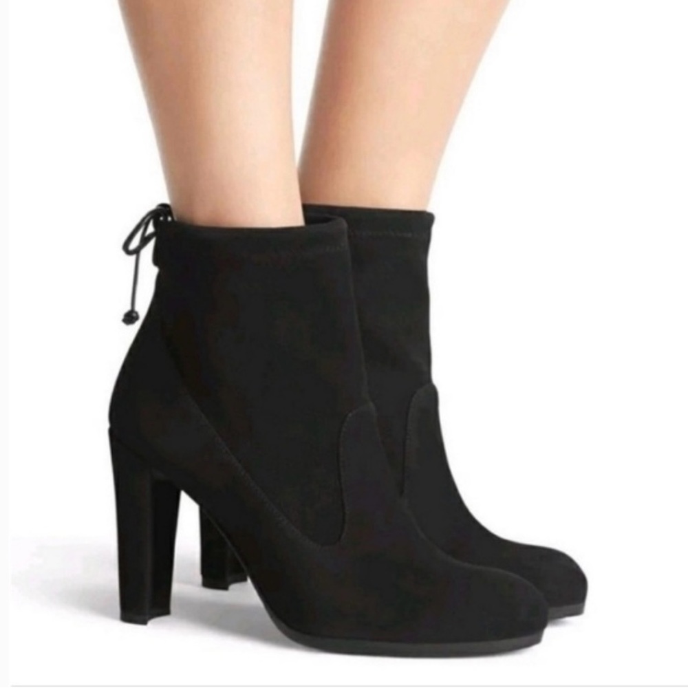 Stuart Weitzman Glove Tie Back Boots